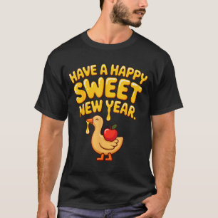 Happy Sweet New Year Goose Cookie Rosh Hashanah T-Shirt