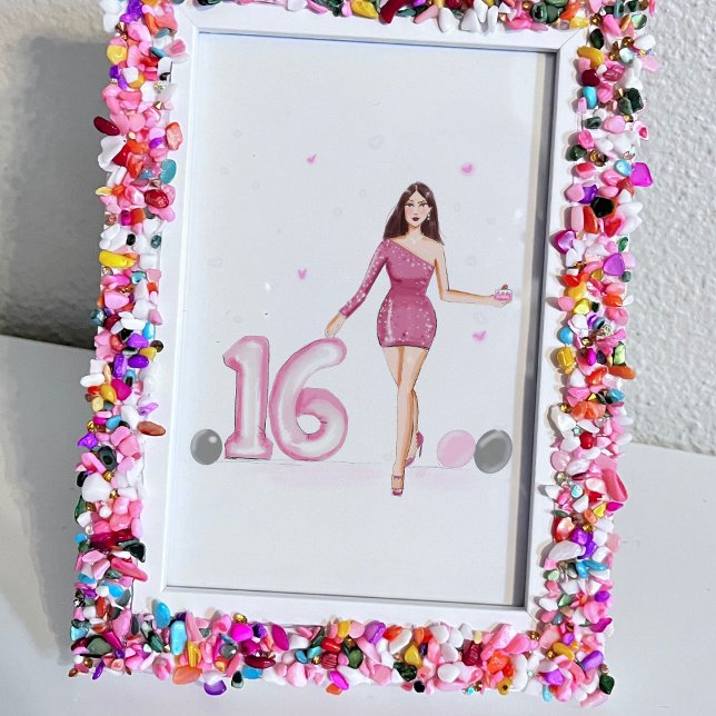 Happy sweet sixteen, 16th birthday poster (Creator Uploaded)