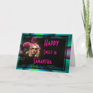 Happy sweet sixteen birthday invitation