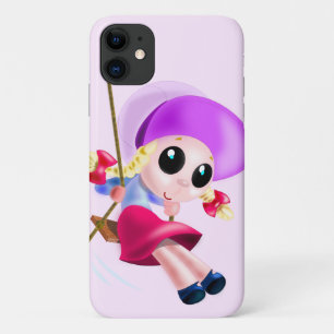 Happy Swinging Girl iPhone Case
