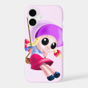 Happy Swinging Girl iPhone Case