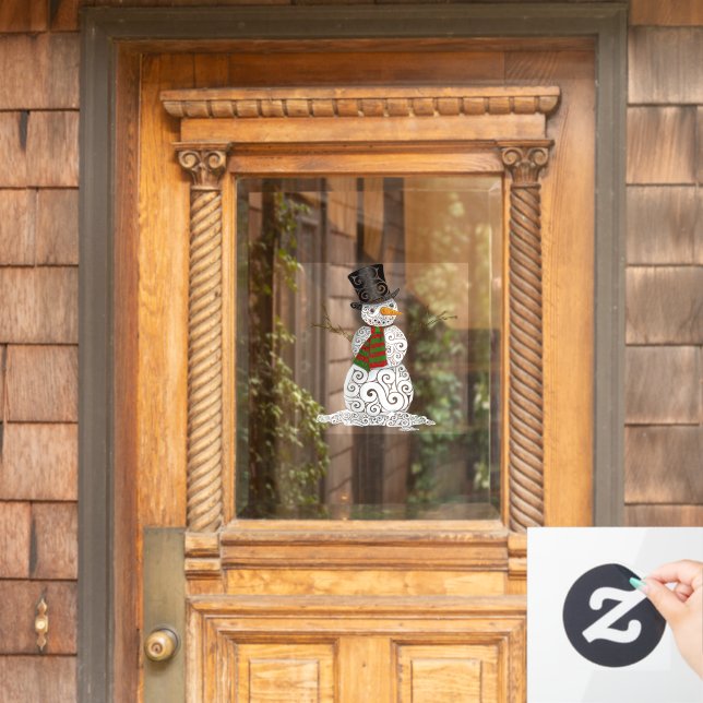 Happy Swirly Snowman  (Home Door)