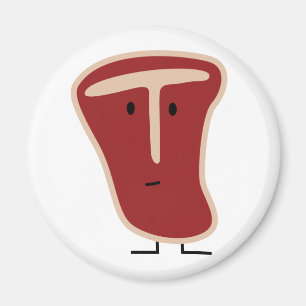 Happy T-bone Magnet