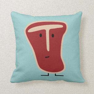 Happy T-bone steak Cushion