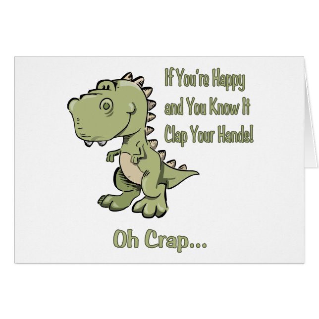 Happy T-Rex (Front Horizontal)