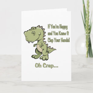 Happy T-Rex Card