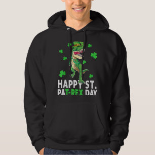 Happy T Rex Dinosaur Saint Patrick's Day For Boys  Hoodie
