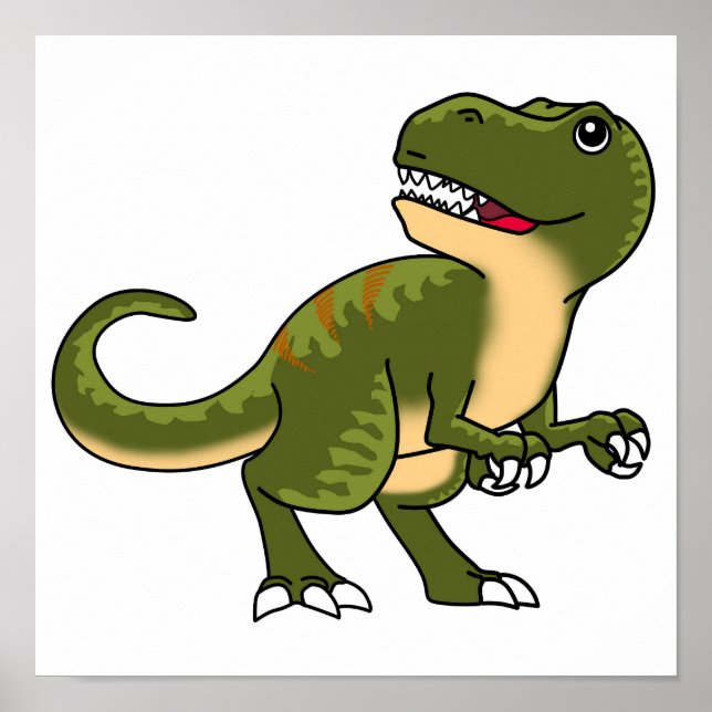 HAPPY T-REX POSTER DESIGN DOWNLOADABLE (Front)