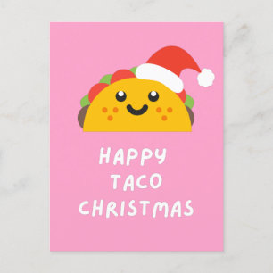 HAPPY TACO CHRISTMAS POSTCARD