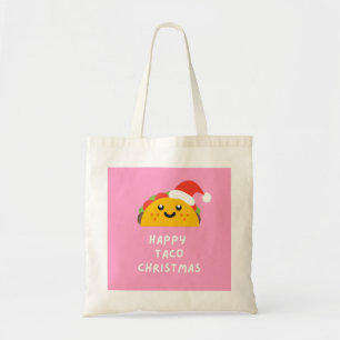 HAPPY TACO CHRISTMAS TOTE BAG
