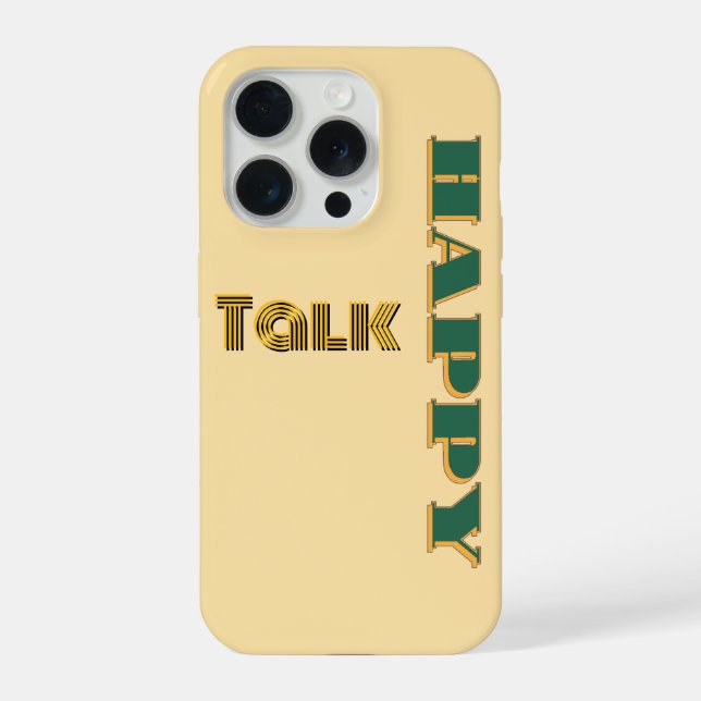 Happy Talk Beige      iPhone Case (Back)