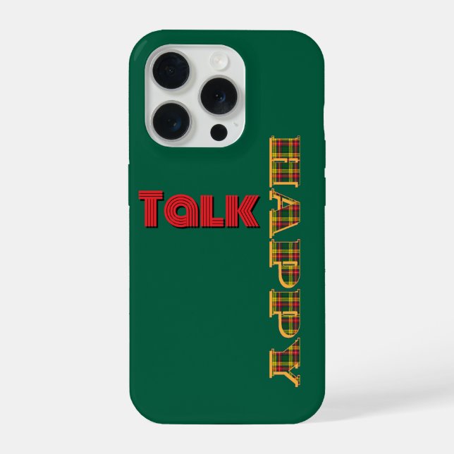 Happy Talk Green  iPhone Case (Back)