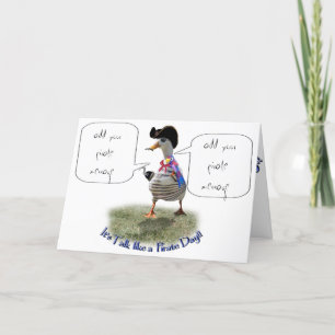 Happy "Talk like a Pirate" Day (speech bubble) Card