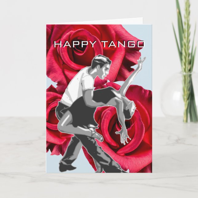 HAPPY TANGO Greeting Card (Front)