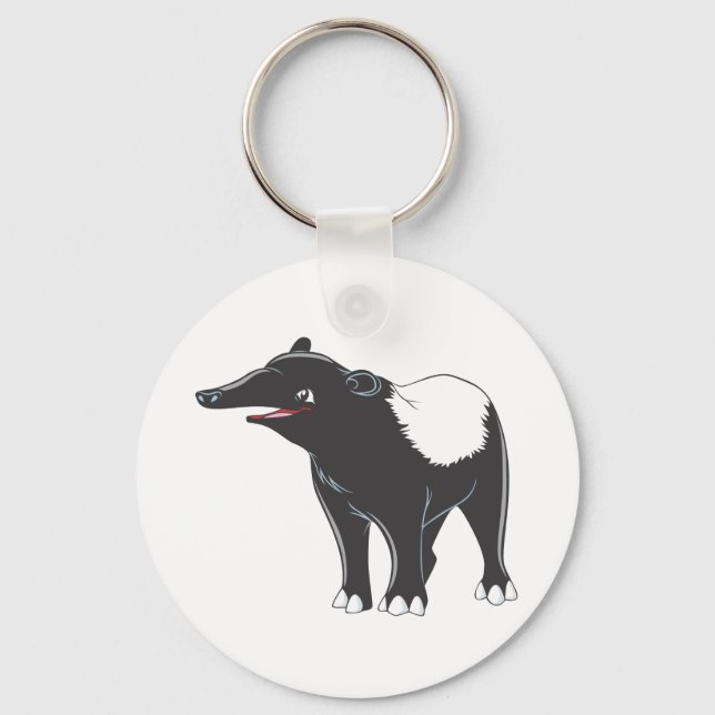 Happy Tapir Key Ring (Front)
