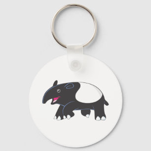 Happy Tapir Key Ring