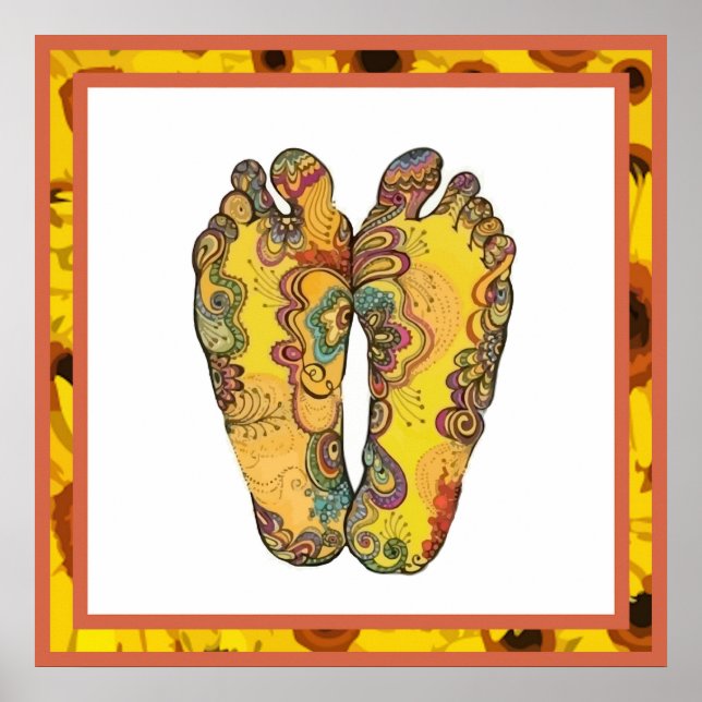 Happy Tappin' Hippy Feet Poster (Front)
