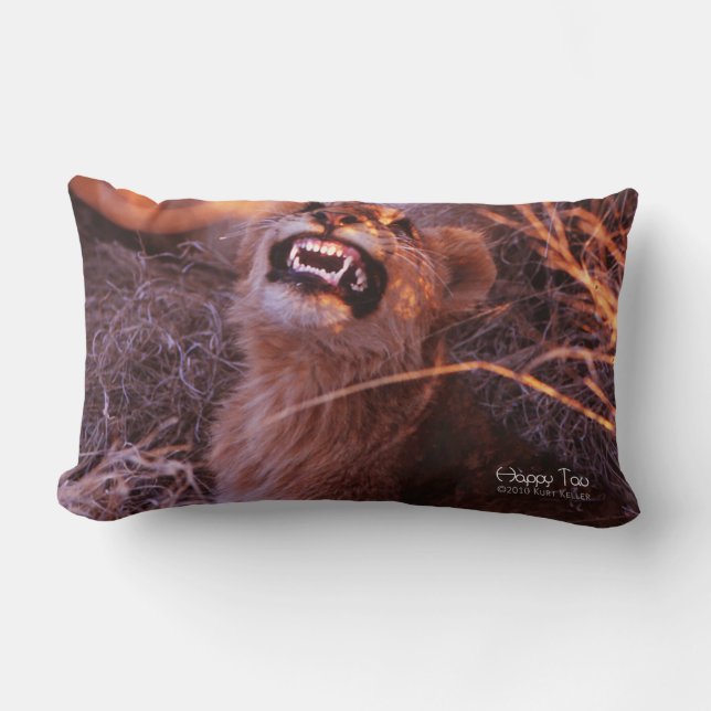 Happy Tau Lumbar Cushion (Front)