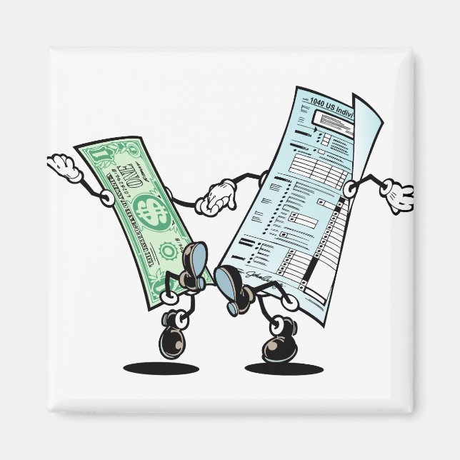 happy tax day magnet (Front)