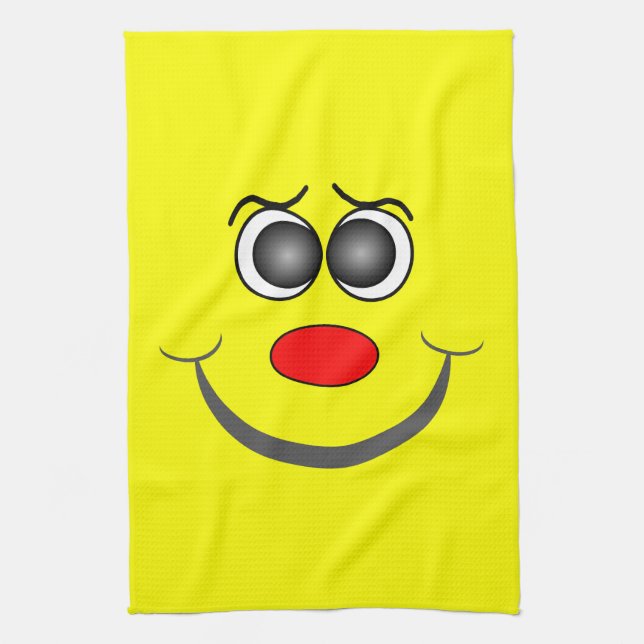Happy Tea Towel (Vertical)