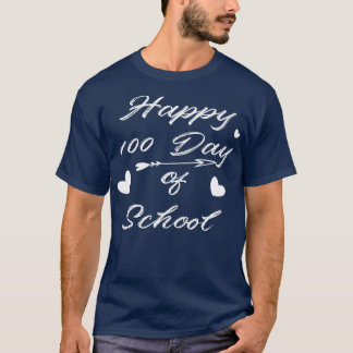 Happy Teacher 100th Day Of School 100 Days Of Gnom T-Shirt