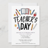 happy teacher day Birthday Invitation