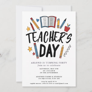 happy teacher day  Birthday Invitation
