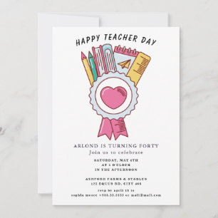 happy teacher day  Birthday Invitation
