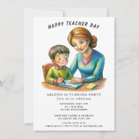 happy teacher day  Birthday Invitation