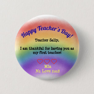 Happy Teacher’s Day 6 Cm Round Badge