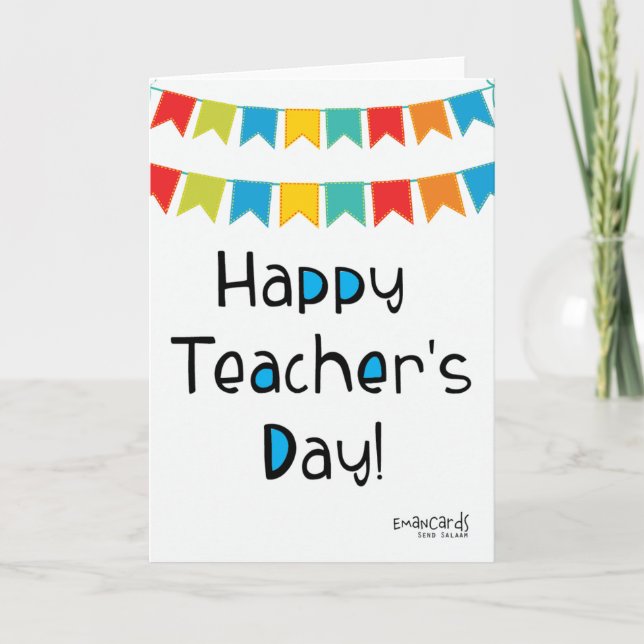 Happy Teacher's Day Card (Front)