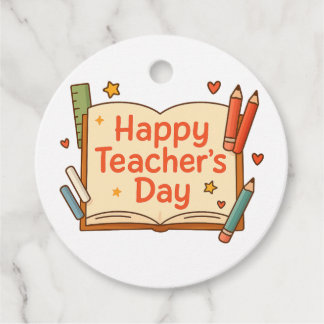 Happy Teacher's Day Favour Tags