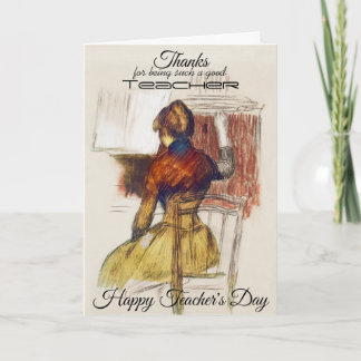 Happy Teachers Day - Folded Greeting Card