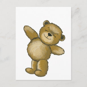 Happy Teddy Postcard