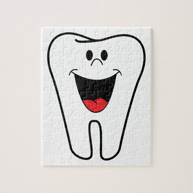 Happy teeth customisable for your Dental practice Jigsaw Puzzle (Vertical)