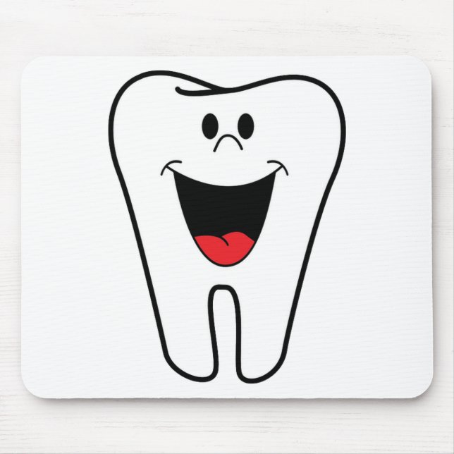 Happy teeth customisable for your Dental practice Mouse Pad (Front)