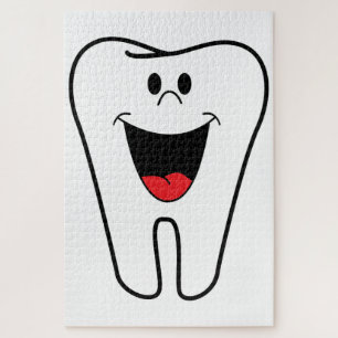 Happy teeth customizable for your Dental practice Jigsaw Puzzle