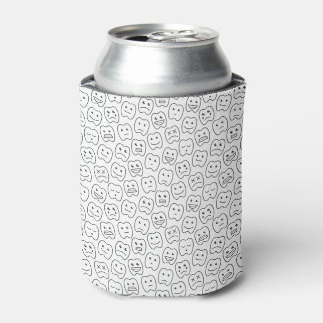 Happy Teeth Pattern Can Cooler (Can Front)