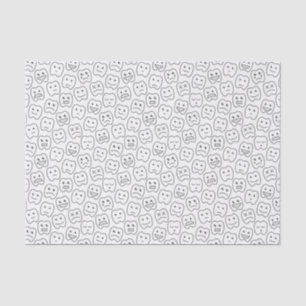 Happy Teeth Pattern Tissue Paper