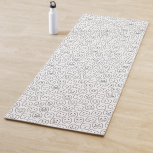 Happy Teeth Pattern Yoga Mat
