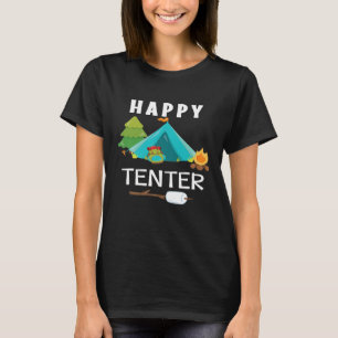 Happy Tenter Cute Camper Funny Camping Tenting Pre T-Shirt