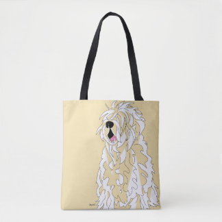 Happy Terrier Shoulder Tote Bag