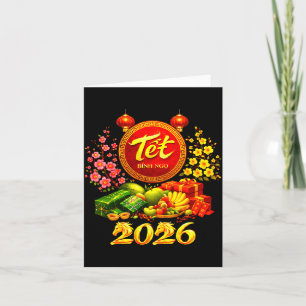 Happy Tet 2026 Year Of The Horse Vietnamese Tet Ng Card