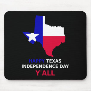 Happy Texas Independence Day Mouse Pad