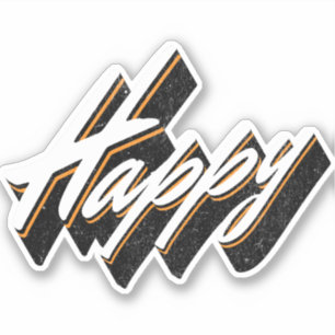 Happy text design
