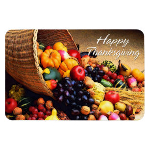 Happy Thanksgiving 12 Premium Flexi Magnet