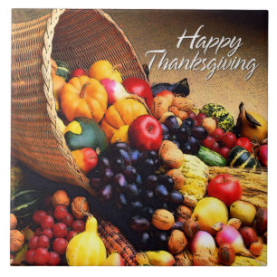 Happy Thanksgiving 12 Tile