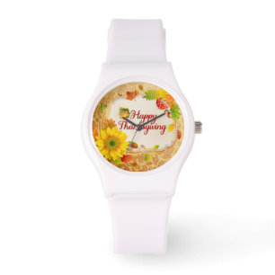 Happy Thanksgiving 13 Watch & Numeral Options
