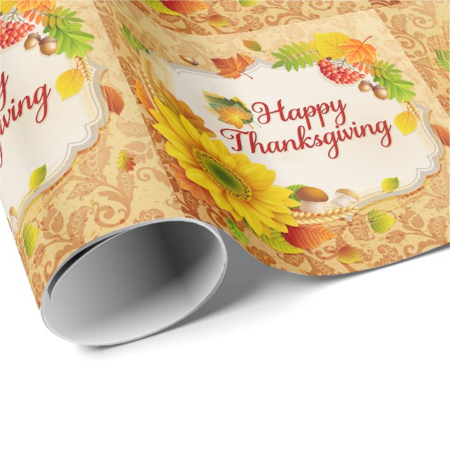 Happy Thanksgiving 13 Wrapping Paper Options (Roll Corner)