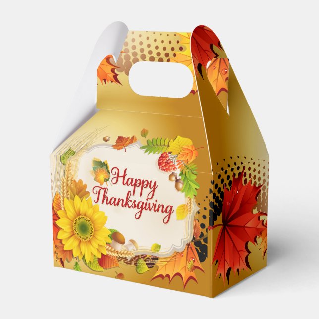 Happy Thanksgiving 13A Options Favour Box (Front Side)